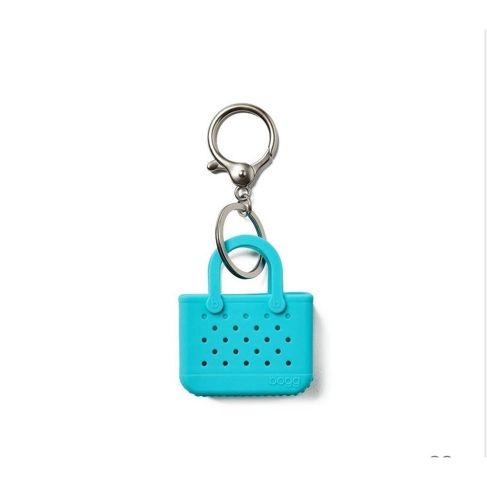 Bogg Bag Tiny Tote Keychain Charm Bag Accessory Cute‎ Mini Aqua Blue